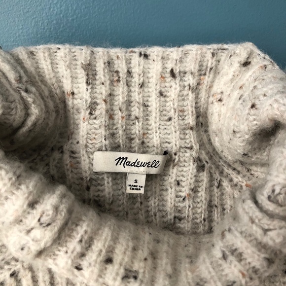 Madewell Donegal Northfield Mockneck Sweater Small - Picture 6 of 7